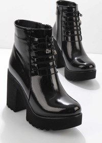 Resim Bambi Siyah Kirisik Rugan Kadın Bot & Bootie K02137040208 