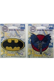 Resim DC COMICS - BATMAN Ütü Ile Yapışan Dokuma Arma - Patch - Yama Batman 2 Li Set 4 (orjinal Lisanslı Ürün) 