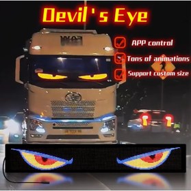 Resim WASHA Led Panel Cama Yapışan Telefon Kontrollü Led Ekran Panel 174cm En Büyük Boy 