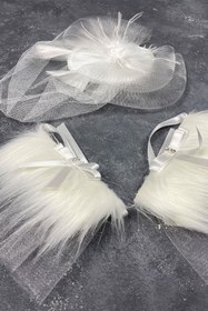 Resim Hobigram Vualet Nikah Şapkası Gelin Saç Aksesuarı Ve Sina Çift Bilek Aksesuarı – Magnet, Hediyelik, Süs Akse 