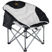 Resim Katlanır Kamp Piknik Sandalyesi - Madfox Moonchair Deluxe - Siyah/gri - 547212 - Taşıma Çantalı Çok Renkli 