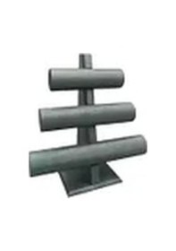 Resim Yerli Üretim Lüx İmera Deri Kumaş Yeşil Renk Boy 30 Cm En 28 Cm 3'lü T Model Bilezik Sergileme Çok Renkli 