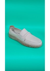 Resim Voyager Kadın Hakiki/gerçek Deri Rahat Günlük Comfort Ayakkabı Z071 Bej 