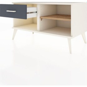 Resim Hyperion Şifonyer Tek Raflı Tek Çekmeceli 88x44x48 Aytaşı-çam/antrasit Çam/antrasit 