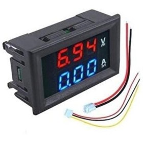 Resim electroon Dc100v-10a 0.28'' Dijital Ampermetre Voltmetre 