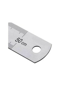Resim YSB 50 Cm Çelik Cetvel Inç Ölçülü 
