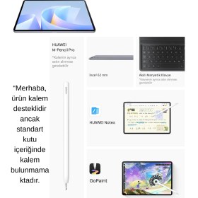 Resim Huaweı Matepad 11.5 S 2026 Yeni Tablet +Anker 10.000 Mah Powerbank ve Huawei M-Pencil 3. Nesil Tablet Kalemi Hediye 