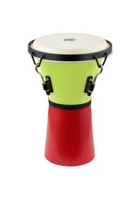 Resim Iq Plus 7 İnç Yeşil & Kırmızı Akortlu Djembe 
