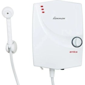 Resim Arnica EG54030 Hammam Elektrikli Şofben 3 Kademeli 3000-4000-7000W Güç ve Hızlı Isıtma Teknolojisi 