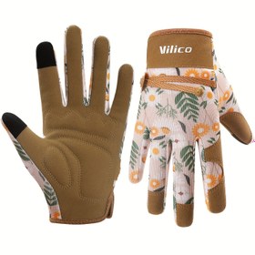 Resim 1 Çift Vilico Unisex Nefes Alabilen Kaymaz Dış Mekan Eldivenleri Ayarlanabilir Bilek Ekranı ile, Dayanıklı Polyester Yürüyüş, Balıkçılık, Avcılık için - Erkekler, Kadınlar, Ebeveynler için İdeal Tatil Hediyesi, Noel için En İyi, Şükran Günü için Mükemmel 