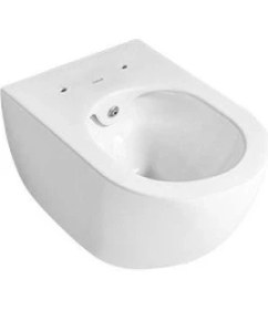 Resim Creavit Free Rim-Off Kanalsız Asma Klozet Beyaz FE322 + Nkp Slim Yavaş Kapaklı 