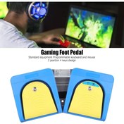 Resim ARDSU Çift USB 2 Ayak Pedalı, Kullanışlı Programlanabilir Bilgisayar Ayak Pedalı Dokunmaya Duyarlı 
