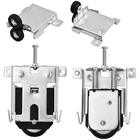 Resim Gardıroplar İçin Sürgülü Kapı Makaraları, Dışbükey Tekerlekler, Mobilya Parçaları, Gardırop Kapıları İçin Yedek Aksesuarlar 