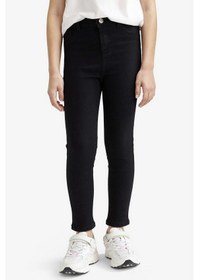 Resim Defacto Okula Dönüş Skinny Fit Siyah Kız Çocuk Jean Pantolon E5875a8/bk27 Siyah 