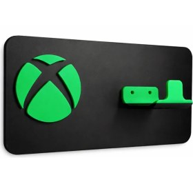 Resim Yapı3D Xbox Oyun Kolu Duvar Askısı Minecraft Yeşil | Gamepad Standı & Dekoratif Kontrolcü Tutucu 