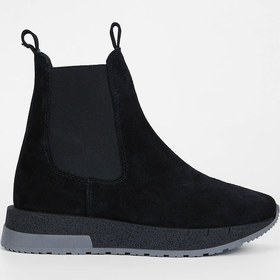 Resim Tamer Tanca Kadın Hakiki Deri Siyah Süet Casual Bot 775 2955 Bn Bot Sk23/24 Sıyah Suet 