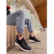 Resim Xon1 XON1601 Bağcıklı Rahat Yüksek Taban Siyah Beyaz Casual Erkek Spor Ayakkabı 