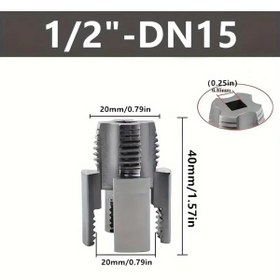 Resim BGA sıhhi tesisat İç ve Dış Su Borusu PPR Hortum Vida Diş Açma Aleti seti 