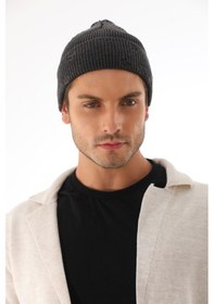 Resim Erkek Yırtık Antrasit Bere 