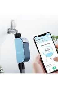Resim Novato WiFi Akış Ölçerli Pilli Akıllı Sulama Vanası ( Tuya, Smart Life Uyumlu ) 