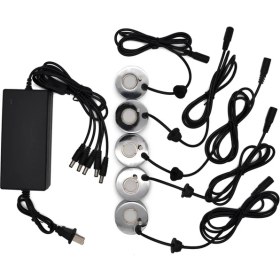 Resim Mist Maker Fogger Ultrasonik Nemlendirici 5 Pcs Atomizasyon Kafaları Su Çeşmesi Sis Atomizer Hava Nemlendiricisi Abd Fişi (Yurt Dışından) 
