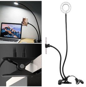 Resim Telefon Tutucu Tripod Masa Lambası Youtuber Tripodu Usb-Led Işık 
