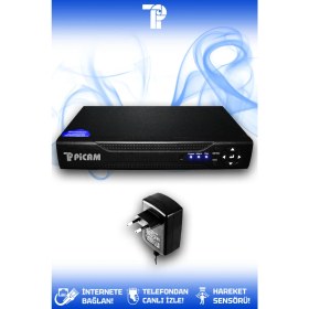 Resim Picam 4 Kanal AHD DVR Xmeye Hibrit Kayıt Cihazı 