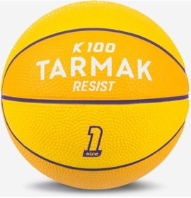 Resim Mini Basketbol Topu - 1 Numara - Sarı / Mor - K100k100mavi 