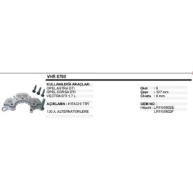 Resim VERTEX DİOT TABLASI OPEL ASTRA VECTRA CORSA 1.7 DTI 