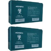 Resim Monero 12v-32ah 40ah Amper Dar E-bıke Akü-2025 Üretim 2'li Paket Ebatlar: 267x78x170mm 
