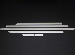 Resim OMSA Mercedes Vito W447 Krom Yan Kapı Çıtası 6 Parça Tek Sürgülü Uzun Şase 2014 ve Sonrası 