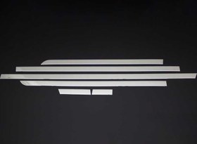 Resim OMSA Mercedes Vito W447 Krom Yan Kapı Çıtası 6 Parça Tek Sürgülü Uzun Şase 2014 ve Sonrası 