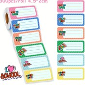 Resim 300 Adet Renkli İsim Etiketi Stickerları Gençler İçin – Kendinden Yapışkanlı Sınıf & Okul Malzemeleri, 6 Canlı Renk (Pembe, Mavi, Yeşil, Sarı, Turuncu, Mor), Mat Bitiş, 4.5x2.01 cm, Öğrencileri Düzenlemek, Ofis, Toplantılar & Aile Toplantıları İçin Mükemmel, Öğretmen Stickerları 