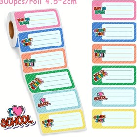 Resim 300 Adet Renkli İsim Etiketi Stickerları Gençler İçin – Kendinden Yapışkanlı Sınıf & Okul Malzemeleri, 6 Canlı Renk (Pembe, Mavi, Yeşil, Sarı, Turuncu, Mor), Mat Bitiş, 4.5x2.01 cm, Öğrencileri Düzenlemek, Ofis, Toplantılar & Aile Toplantıları İçin Mükemmel, Öğretmen Stickerları 