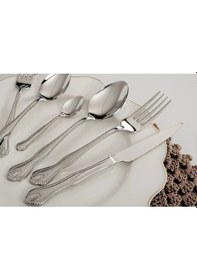 Resim 36 Parça Kaşık Çatal Bıçak Takımı Sade Royal Mademoıselle Diana Inox 