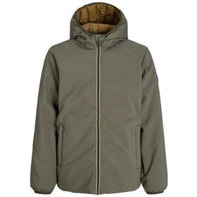 Resim Jack & Jones Jjebrook Reversıble Erkek Çift Taraflı Mont Yeşil 12278780 Çok Renkli 