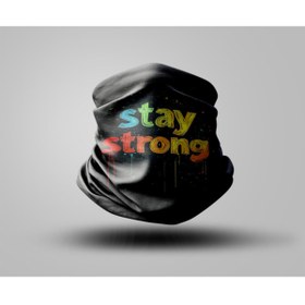 Resim Buffalo Yazı Tasarımlı Motorcu Buff Maske Outdoor Boyunluk Unisex Bandana 