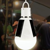 Resim Padalink Güneş Enerjili 12w Led Feneri, 6500k Soğuk Beyaz, Tekli Pil Li-ion, Ev/manzaralı/acil Aydınlatma, Taşınabilir, Kablosuz, E27 Bağlantı Tipi 