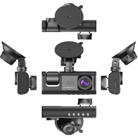 Resim 1080P Çift Kameralı Araç Kamerası – Araç Içi ve Ön Kamera, , Döngü Kayıt, 2’’ IPS Ekran Dashcam 