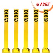 Resim İlgi Trafik Kişisel Otopark Bariyeri Kilitli Direk Otopark Direği Yatar Park Bariyeri 60 cm (5 ADET) 
