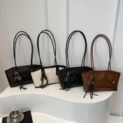 Resim Kadın Büyük Boy Tote Çanta - Altın Tonlu Donanım Detaylı Şık El Çantası, Çıkarılabilir Askılı ve Fermuarlı Kapanış, Altın Tonlu Donanım ve Kahverengi Seçenekler, | Kadınlar İçin İdeal Hediye, İş, Seyahat, Alışveriş, Partiler İçin Çok Yönlü | Dayanıklı ve Hafif Tasarım 