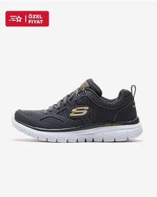 Resim Skechers Lite - Weight Qtr Overlay W/Two Erkek Gri Spor Ayakkabı 52635 Char 