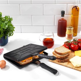Resim Schafer Tastemake Döküm Ocak Üstü Tost Izgara 20x26 Cm 2 Parça 