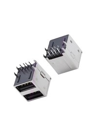 Resim Ic-265e Usb İkili 2.0 Şase A Tip Dişi 90 Siyah 