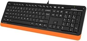 Resim A4Tech FK10 Q USB Türkçe FN-MULTİMEDYA Siyah/Turuncu Klavye 