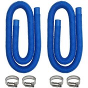 Resim Gateesat 2 Parça 1.25 İnç X 59 İnç Yerüstü Havuz Pompası Hortumu Seti Klipsli Dayanıklı 