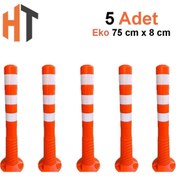 Resim Hayat Trafik 75 cm EKO, Trafik Delinatörü Seti, Esnek Duba 5 Adet 