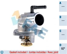 Resim TERMOSTAT ASTRA G ZAFIRA A TIGRA A CORSA B X16XE X14XE 