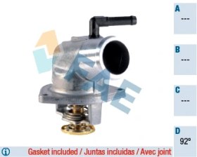 Resim TERMOSTAT ASTRA G ZAFIRA A TIGRA A CORSA B X16XE X14XE 