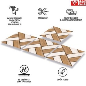 Resim Tink Kendinden Yapışkanlı Ahşap 013 Desenli Pvc Karo 30x30 Cm 